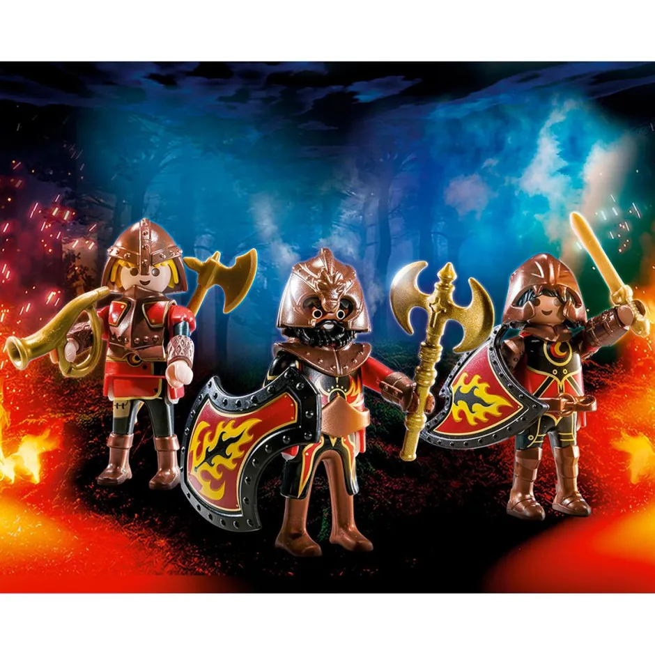 3 combattants Burnham Raiders Novelmore 70672^Playmobil Clearance