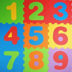 9 dalles puzzles en mousse - Numéro 1 à 9^T'mimi Online