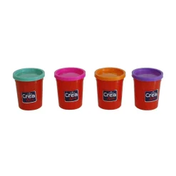 4 pots de pâte à modeler couleurs vives^CREA & CIE Outlet