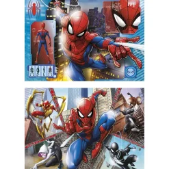 2 puzzles 60 pièces Supercolor Spider-Man^Clementoni Discount