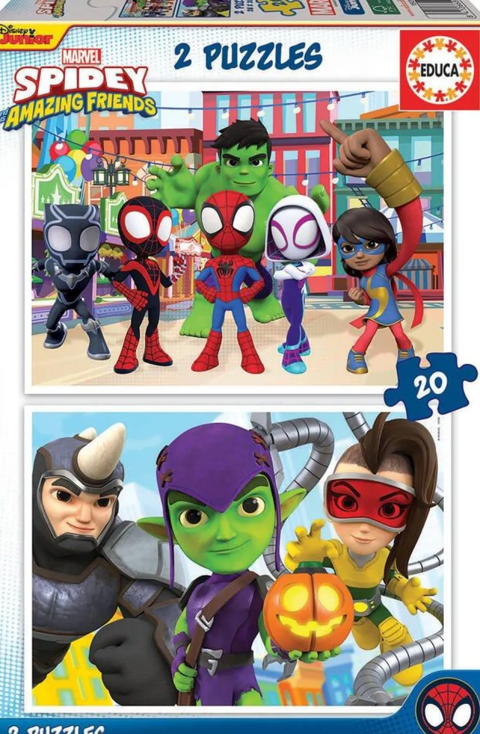 2 Puzzles De 20 Pièces Disney Spidey Et His Ama^Educa Borras Discount