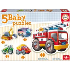 5 Puzzles Évolutifs, Modèles De Véhicules^Educa Borras Sale