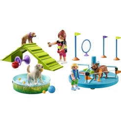Aire de jeux pour chiens et personnages My Life 71745^Playmobil Outlet