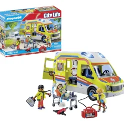 Ambulance avec effets lumineux Playmobil City Life 71202^Varta New