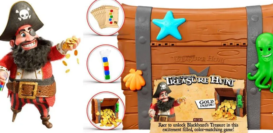 Barbe noire chasse aux trésors pirate^Varta
