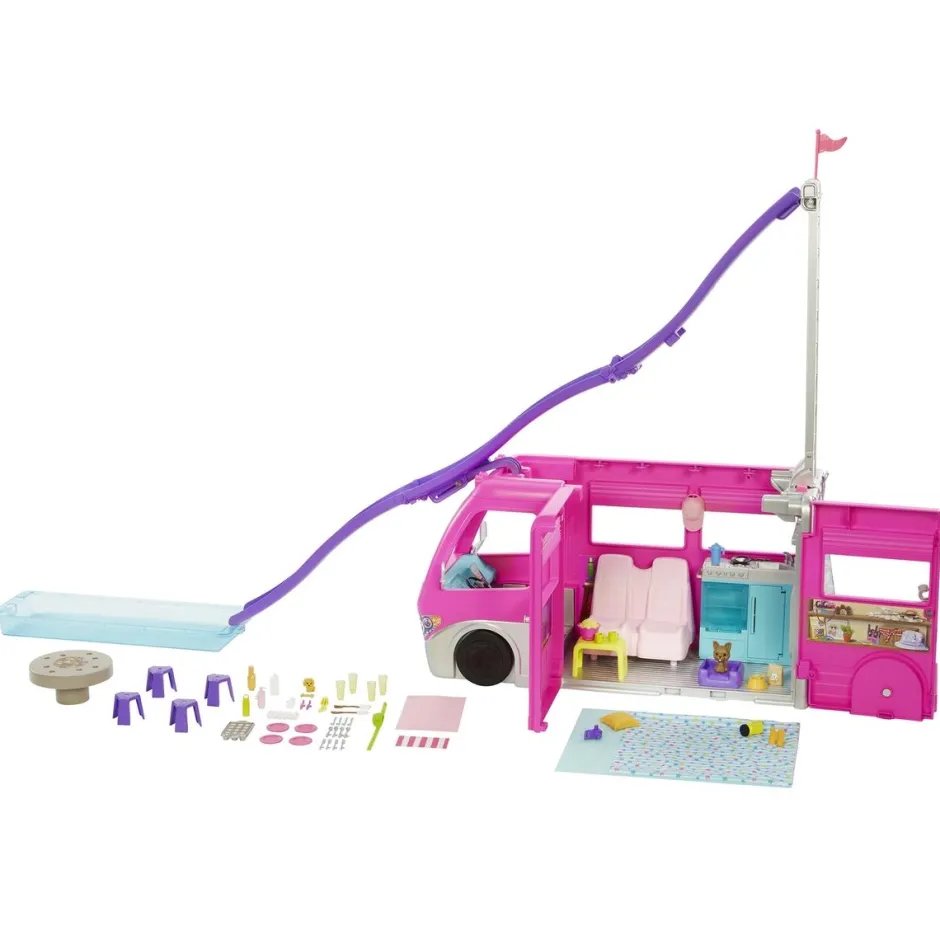 Barbie - Mega Camping Car Transformable^Mattel Outlet
