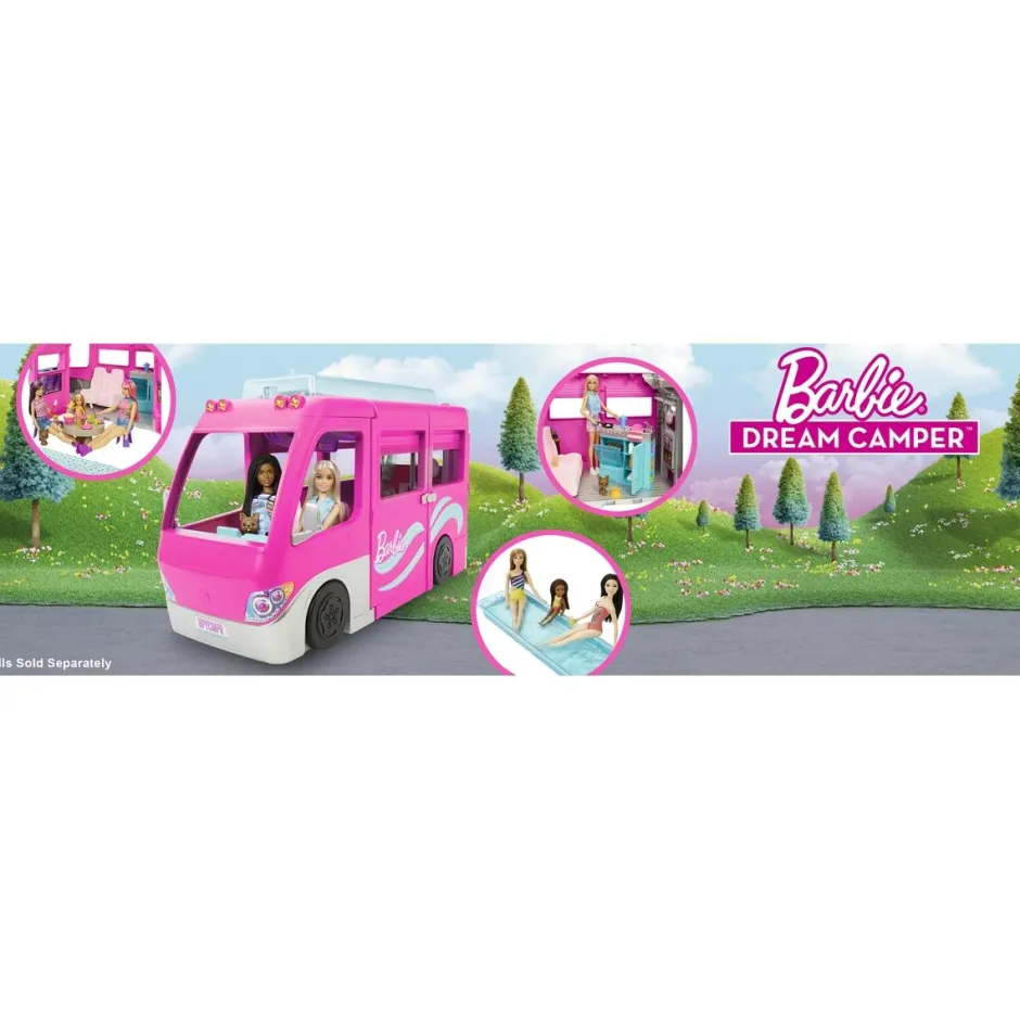 Barbie - Mega Camping Car Transformable^Mattel Outlet