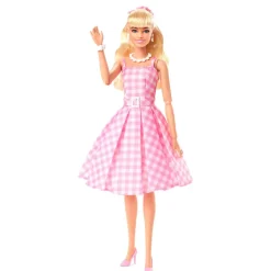 Barbie le film : Poupée Barbie en robe vichy rose^Mattel