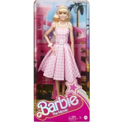 Barbie le film : Poupée Barbie en robe vichy rose^Mattel