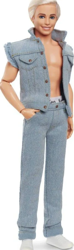 Barbie le film : poupée Ken tenue en jean^Mattel Discount