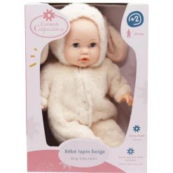 Bébé lapin beige - poupon 35 cm^Cerise & Capucine