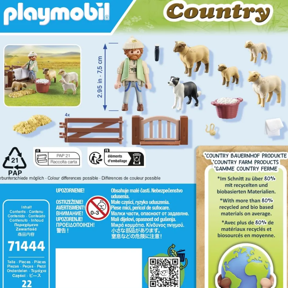 Berger avec moutons Country 71444^Playmobil Sale