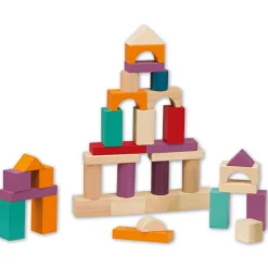 Bloc de construction 50 pièces en bois^Okou00efa New