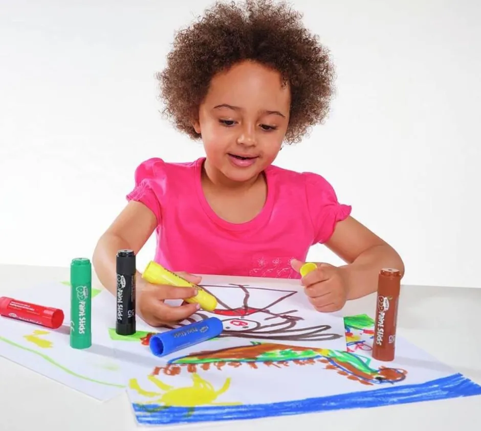 Boite de 24 crayons peinture couleur vive Crazy Pop^Best of TV