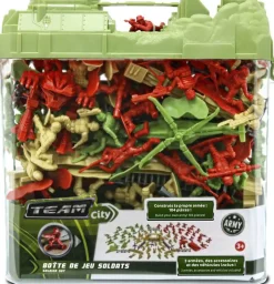 Boite de jeu de soldats 104 pièces^TEAM City Outlet