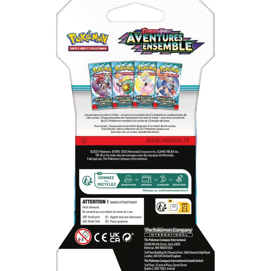 Booster Pokémon Ecarlate et Violet Aventures ensemble^Asmodu00e9e Clearance