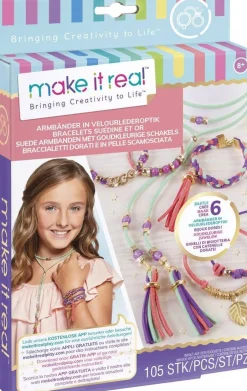 Bracelet suedine et or Make it Real^Lansay Online