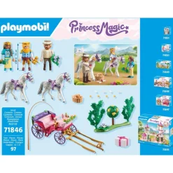 Calèche avec couple princier et cocher Princess Magic 71846^Playmobil Online