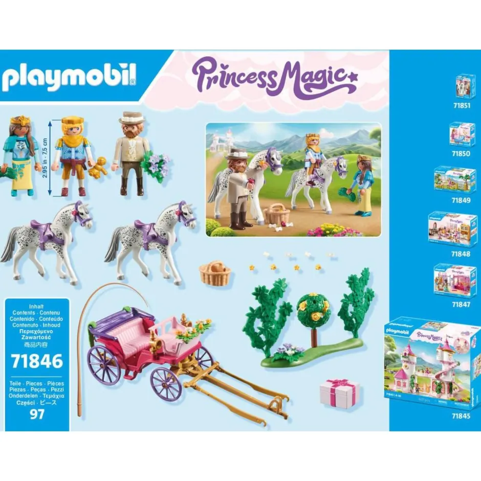 Calèche avec couple princier et cocher Princess Magic 71846^Playmobil Online