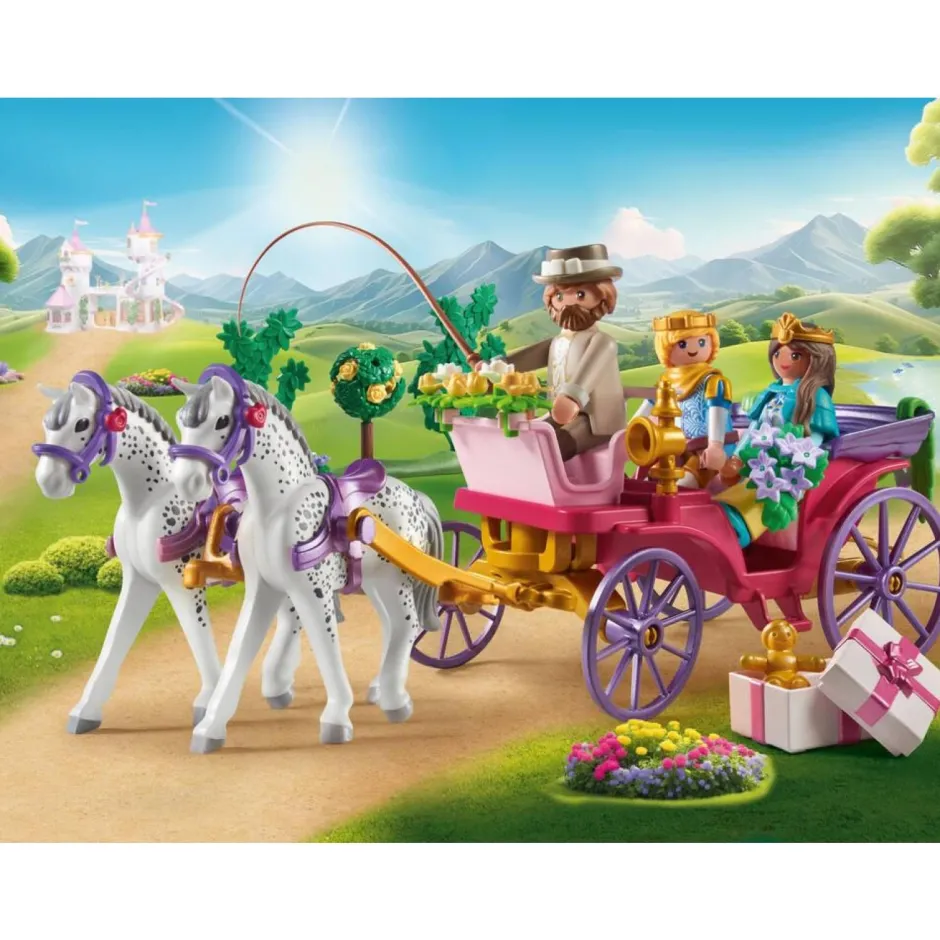 Calèche avec couple princier et cocher Princess Magic 71846^Playmobil Online