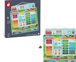 Calendrier magnétique apprentissage du temps et de l'heure^Janod Sale