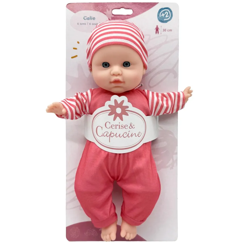 Calie prononce 6 sons - Poupée 30 cm^Cerise & Capucine Sale