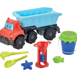 Camion benne 58 cm avec remorque garnie plage^Ecoiffier New