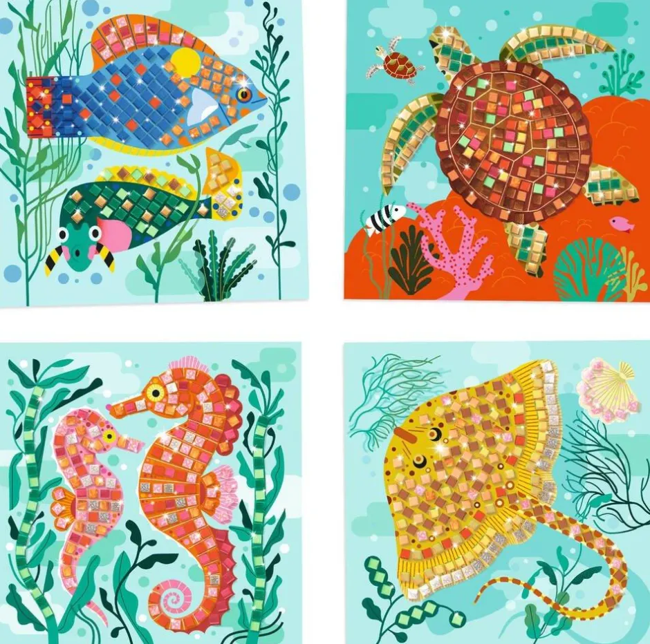 Caraïbes - Coffret 4 mosaïques^Djeco Outlet