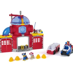Caserne de pompiers Pat Patrouille et 2 véhicules fire rescue^Varta Sale