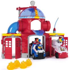 Caserne de pompiers Pat Patrouille et 2 véhicules fire rescue^Varta Sale