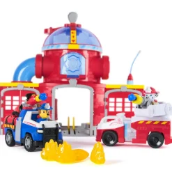Caserne de pompiers Pat Patrouille et 2 véhicules fire rescue^Varta Sale
