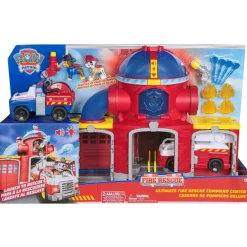 Caserne de pompiers Pat Patrouille et 2 véhicules fire rescue^Varta Sale