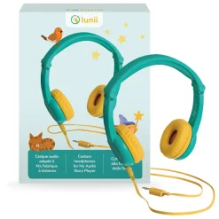 Casque audio pour conteuse color block vert^LUNII Online