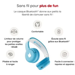 Casque Bluetooth Bleu ciel^tonies Best