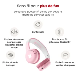 Casque Bluetooth Rose fleur^tonies