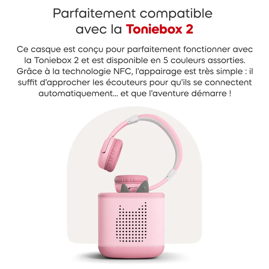Casque Bluetooth Rose fleur^tonies