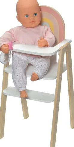 Chaise haute en bois^Cerise & Capucine New
