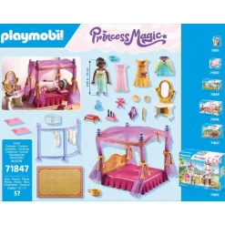 Chambre de princesses avec lit baldaquin Princess Magic 71847^Playmobil