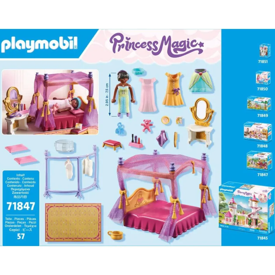 Chambre de princesses avec lit baldaquin Princess Magic 71847^Playmobil