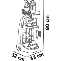 Chariot de ménage aspirateur balai Rowenta^Smoby
