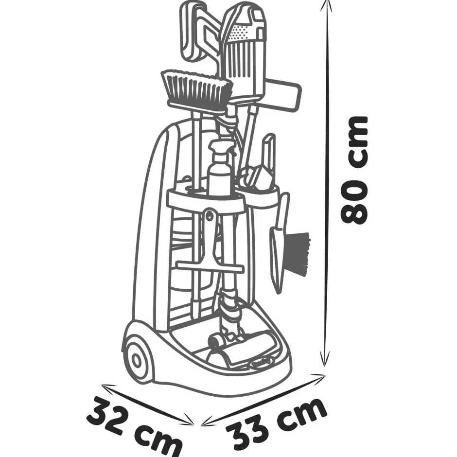 Chariot de ménage aspirateur balai Rowenta^Smoby