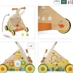 Chariot pousseur activité Lapin^Janod Outlet