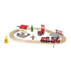 Circuit de train action pompier^Brio Best