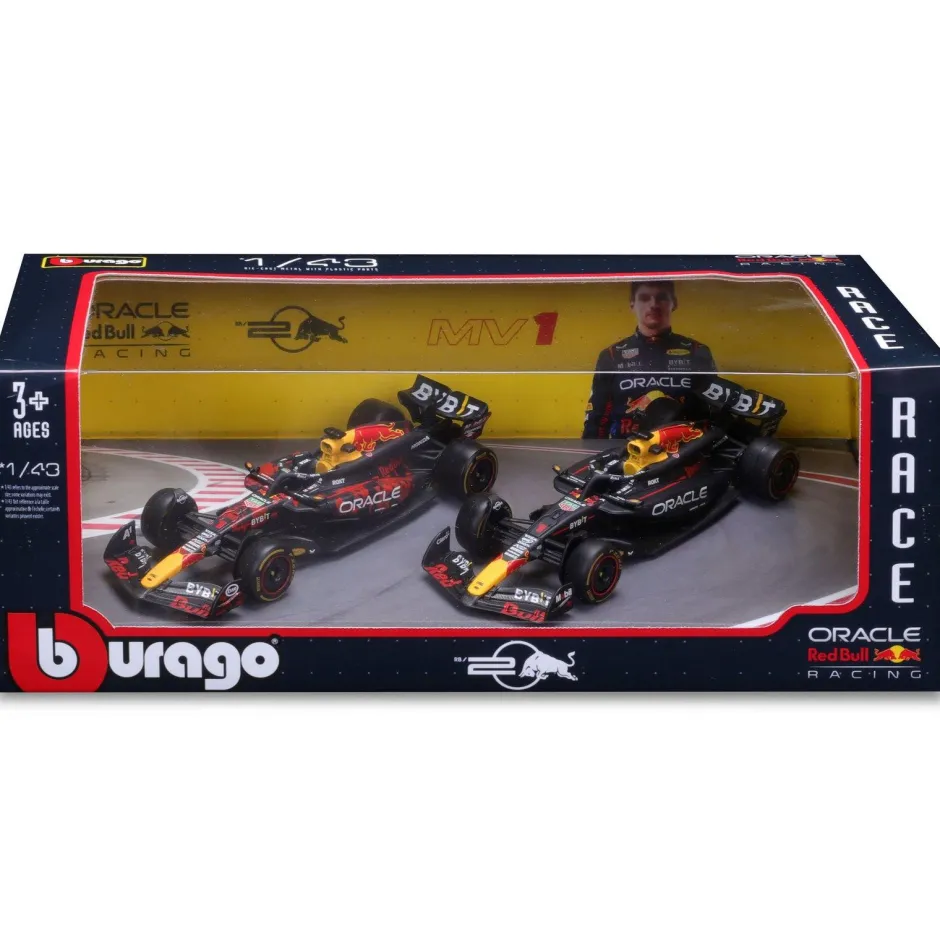 Coffret 1/43 2 voitures de courses F1 Oracle Red Bull Racing 2024^Bburago New