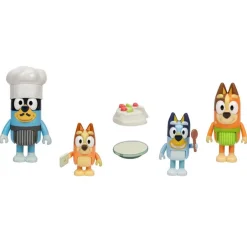 Coffret 4 figurines Bluey - La famille en cuisine^Moose New