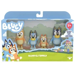 Coffret 4 figurines Bluey et sa famille^Moose Hot