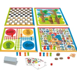 Coffret 4 jeux de société et jeu de cartes^Jeujura Best
