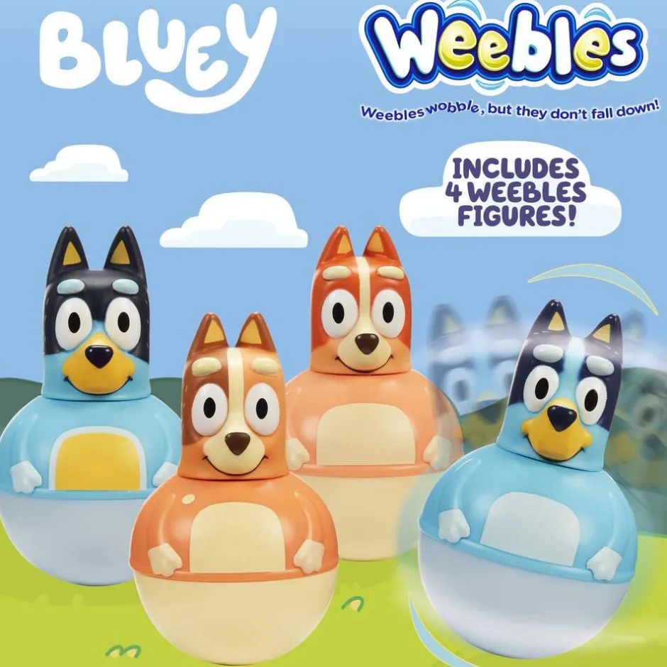 Coffret 4 Personnages culbuto Bluey^GP Toys