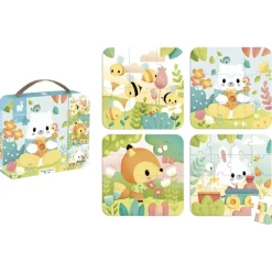 Coffret 4 puzzles pure^Janod Outlet