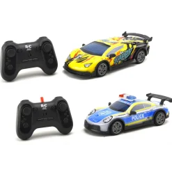 Coffret 2 véhicules radiocommandés course poursuite Police VS Voleur^Varta New